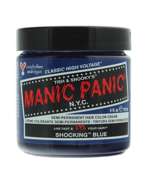Manic Panic Classic High Voltage Shocking Blue Semi-Permanent Hair Color Cream 118ml