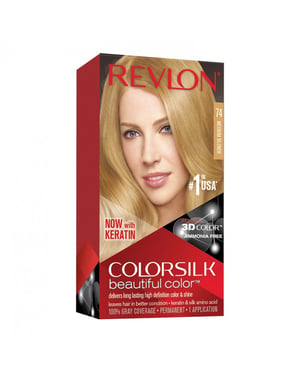 Revlon Colorsilk Beautiful Permanent Hair Colour Dye - 74 Medium Blonde