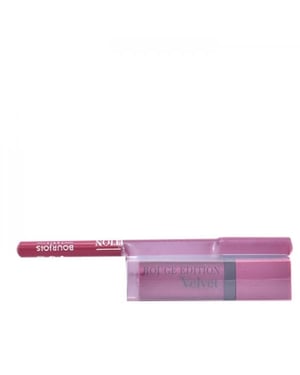 Bourjois Rouge Edition Velvet Lipstick - 14 Plum Plum Girl Set 2 Pieces