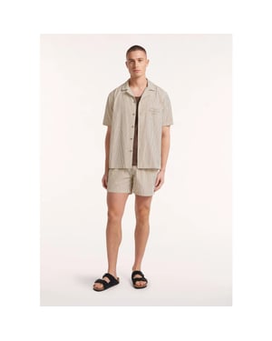 Circle of Trust Hs26 25 3749 jason ss shirt chestnut brown