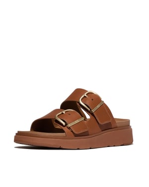 FitFlop Gen-ff buckle two-bar leather slides