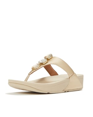 FitFlop Lulu ultra-jewel metallic toe-post sandals