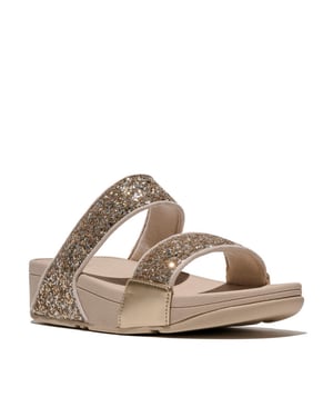 FitFlop Lulu multi-tonal glitter slides