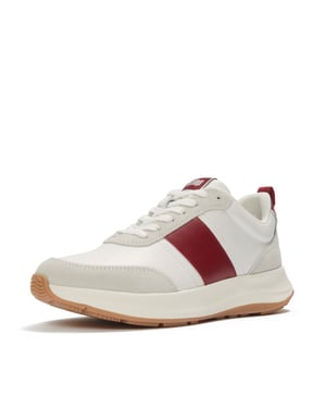 FitFlop F-mode flow sneaker leather & suede mix