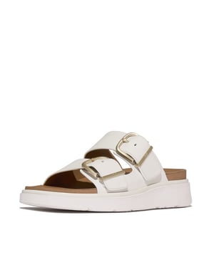 FitFlop Gen-ff buckle two-bar leather slides