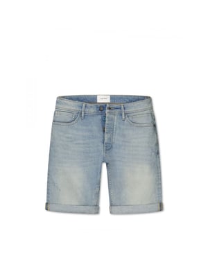 Pure Path W1621 88 denim blue green - the miles slim fit short