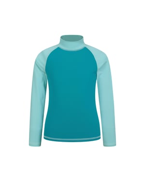 Mountain Warehouse Rash Top met lange mouwen voor kinderen/Kinderen (Lichtblauw)