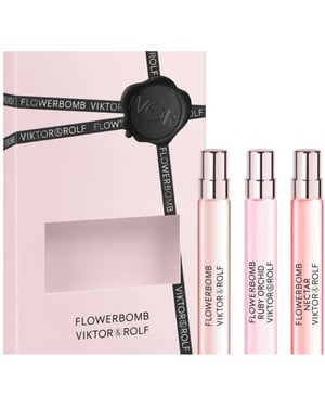 Viktor & Rolf Flowerbomb Gift Set - Ruby Orchid 10ml EDP + Nectar 10ml EDP + Original 10ml EDP