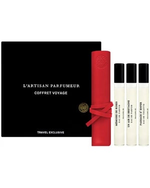 L'Artisan Parfumeur Giftset: 3 x 10ml EDT (Pass D'Enfer/Un Air De Bretagne/Memoire De Roses) + Pouch