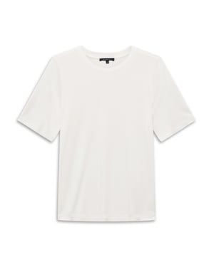Bugatti Damen T-shirt van 100% viscose met ronde hals