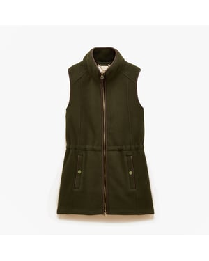 Joules Heritage Longline Womens Gilets Green