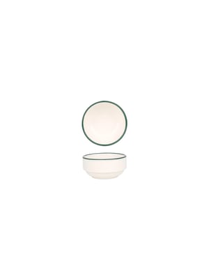 Rinart Serveerschaal green edge porselein 8 cm set van 2