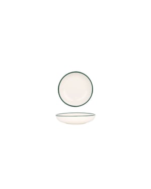 Rinart Serveerschaal green edge porselein 10 cm set van 2