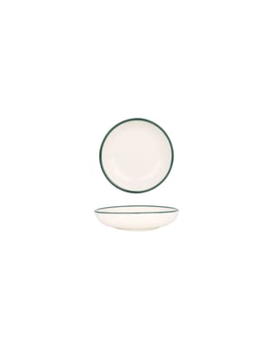 Rinart Kommetje green edge porselein 13 cm set van 6