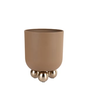 Present Time bloempot estilo small mocha brown