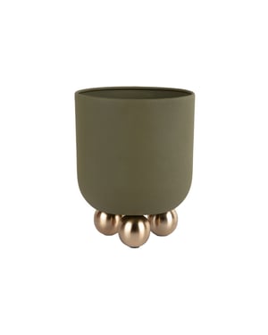 Present Time bloempot estilo small luxury green