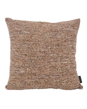 NOVÉE Sierkussen chenille bruin/terra | 45 x 45 cm | polyester