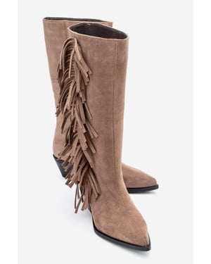 Orlo Leren Western Laars met Franje (Dames)