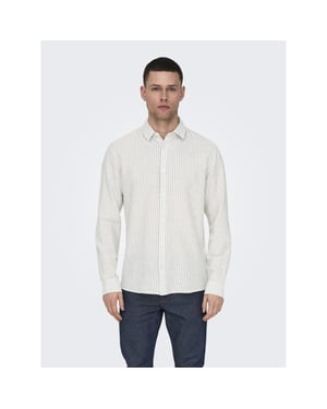 Only & Sons Onscaiden life ls stripe linen 660