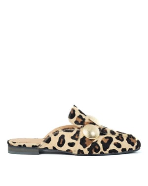 Babouche Lara leopard muiltjes muiltjes dames