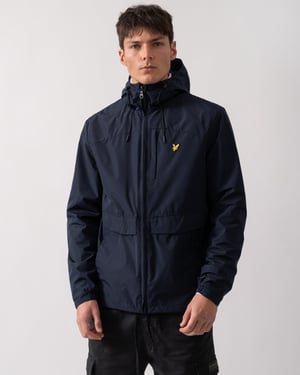 Lichtgewicht Hoodie met Doorlopende Rits in Donkerblauw