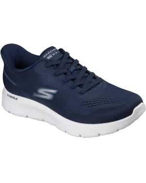 Skechers Go Walk Flex Polyester Heren Navy Sportschoenen