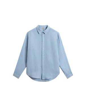 Woolrich Linen shirt lange mouw overhemden cfwosi2013mrut5284