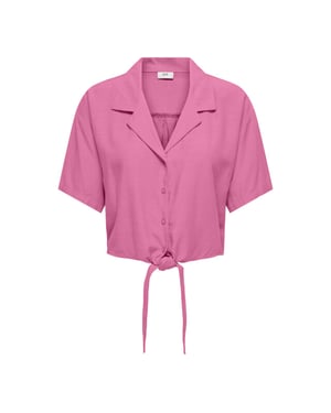 Jacqueline de Yong Jdycaya linen s/s knot shirt wvn di