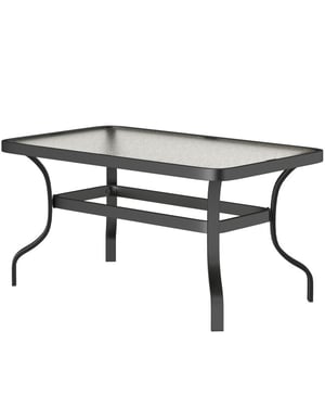 4goodz Tuintafel salontafel staal glas metaal -