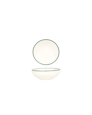 Rinart Kommetje green edge porselein 13 cm (320cc) set van 6