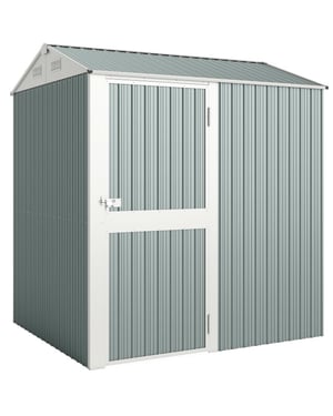 4goodz Metalen tuinschuur hoog en afsluitbaar 209x177x236 cm -