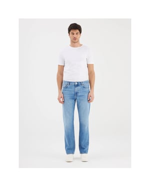 Cup of Joe Neo heren relaxed straight fit jeans light blue