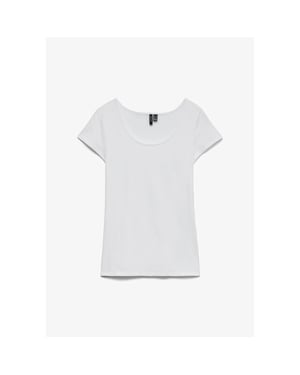 Vero Moda vmmaxi my soft ss u-neck noos 10148254 white