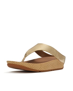 FitFlop Lulu lux graphic-weave leather toe-post sandals