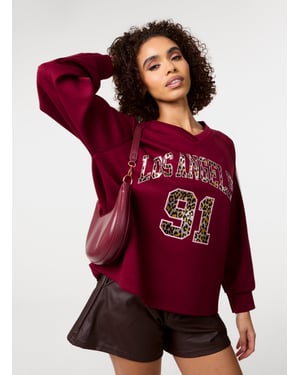 Metallic Leopard Long Sleeve Sports Jersey