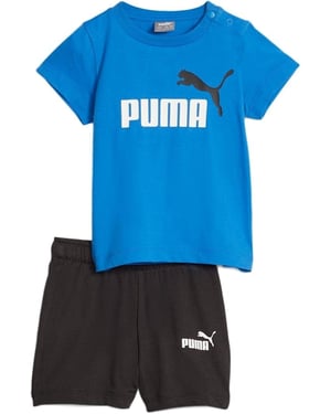 Kids Minicats T Shirt Shorts Two Piece Set in Blue