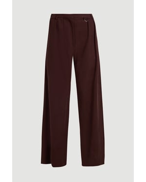 Tencel Blend Tailored Wide Leg Trouser