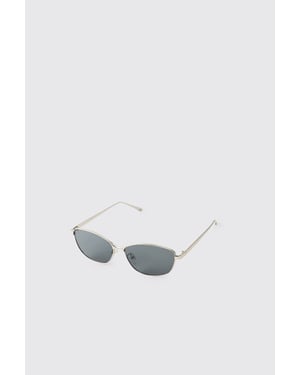 Metal Trim Square Sunglasses