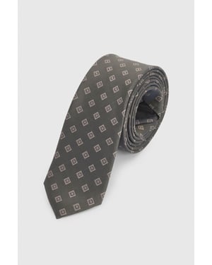 Khaki Geo Tie