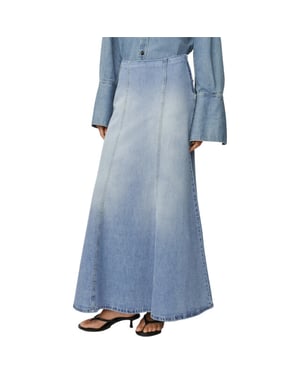 Lois Rohan maxi wilson skirt bleach