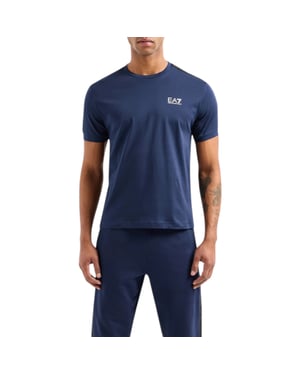 EA7 Emporio Armani Mens 3DPT35 PJ02Z Tape Logo T-Shirt Griffin Casuaul Tee