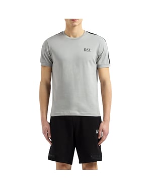 EA7 Emporio Armani Mens 3DPT35 PJ02Z Tape Logo T-Shirt Griffin Casuaul Tee