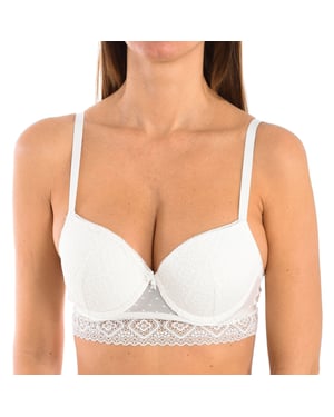 AMAYA Women's Lace Underwire Push-Up Bra