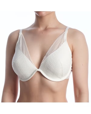 Women's Crochet Lace Bralette Bra with Underwire and Padding MARTINA
