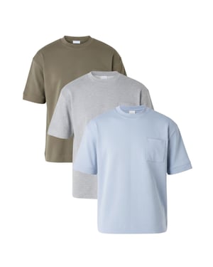 Blue Heavy Duty T-Shirt With Chest Pocket
