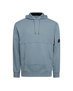 Men's C.P. Company Diagonal Raised Lens Hoodie in Blue