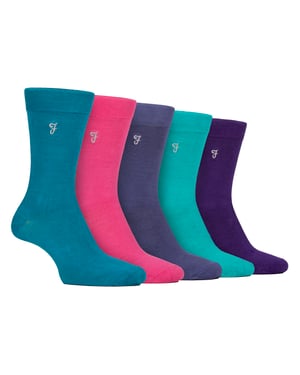 5-Pack Heren Bamboe Patroon Sokken - Zacht Ademend Stijlvol Elke Dag Comfort