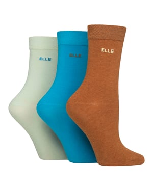 3-Pack Dames Effen Katoenen Sokken - Zacht Ademend Dagelijks Comfortabel Fit