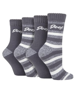 4-Pack Dames Thermische Boodschap Sokken | Fleece Gevoerde Warme Sokken voor de Winter