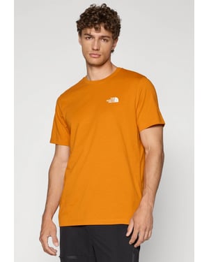 The North Face Mens SS Simple Dome T Shirt Agate Orange
